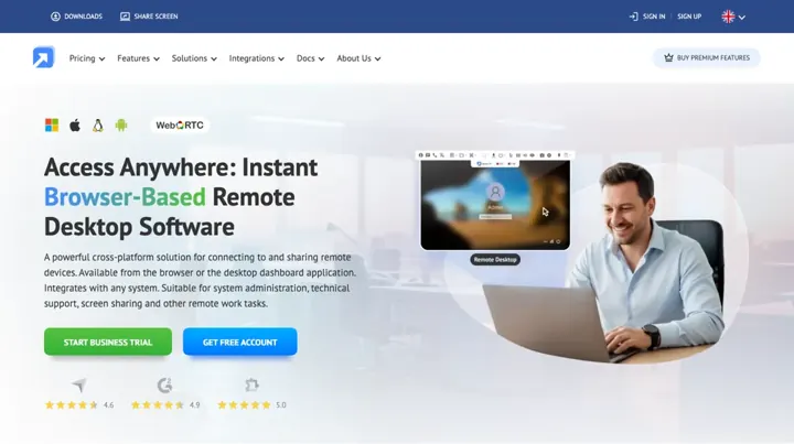 Getscreen product page