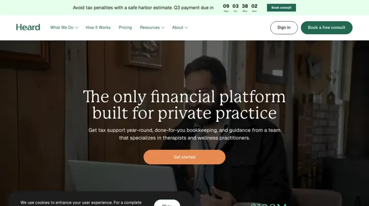 Heard product page