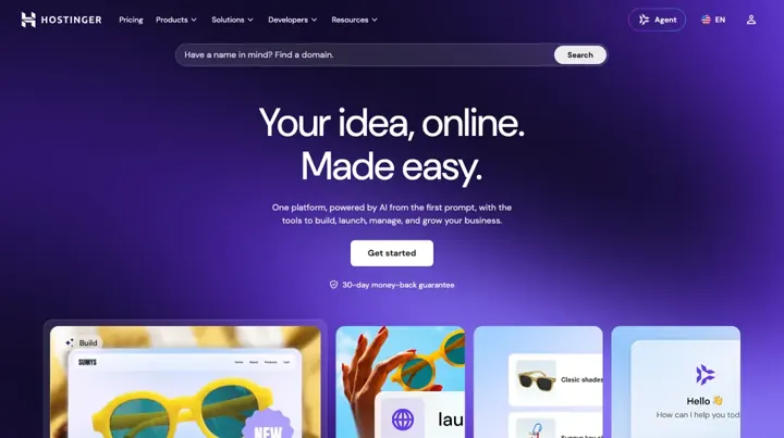 Hostinger product page