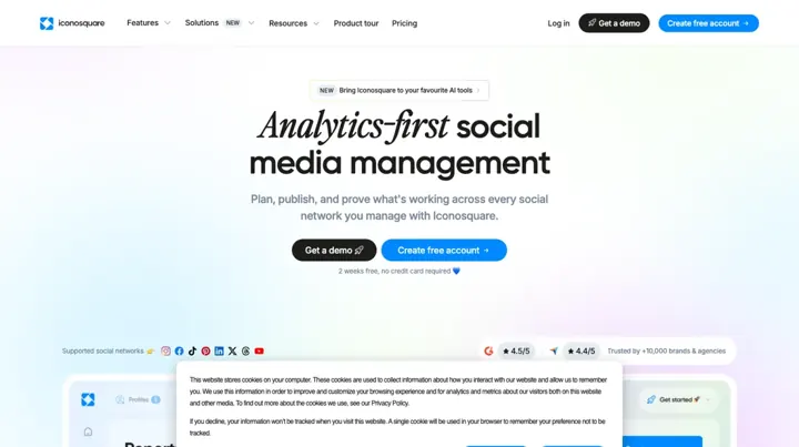 Iconosquare product page