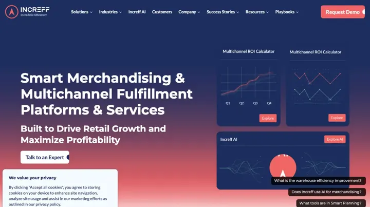 Increff product page