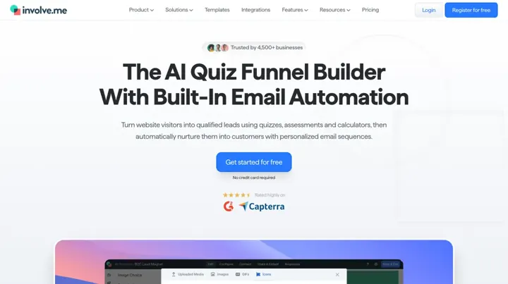 involve.me product page