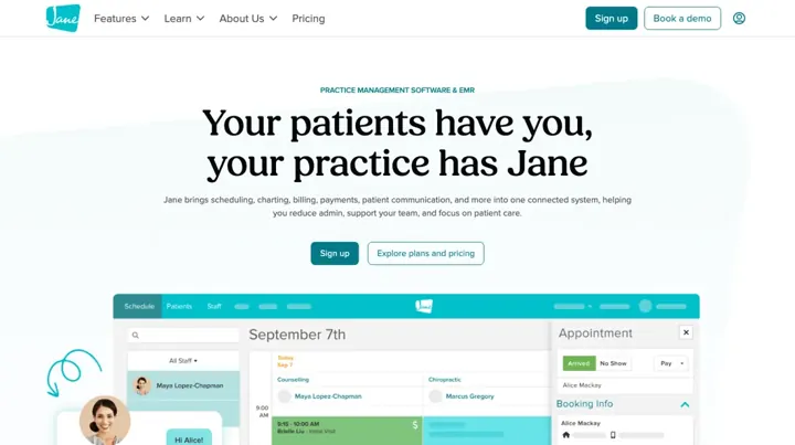 Jane product page