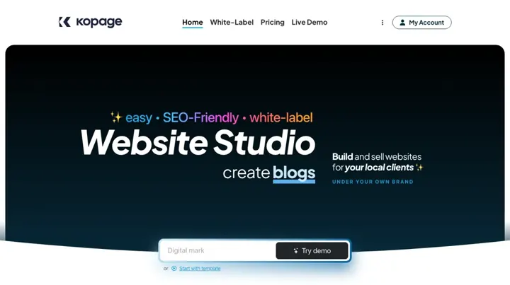 Kopage product page