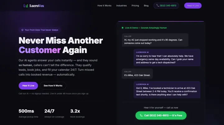 Lucrovox product page