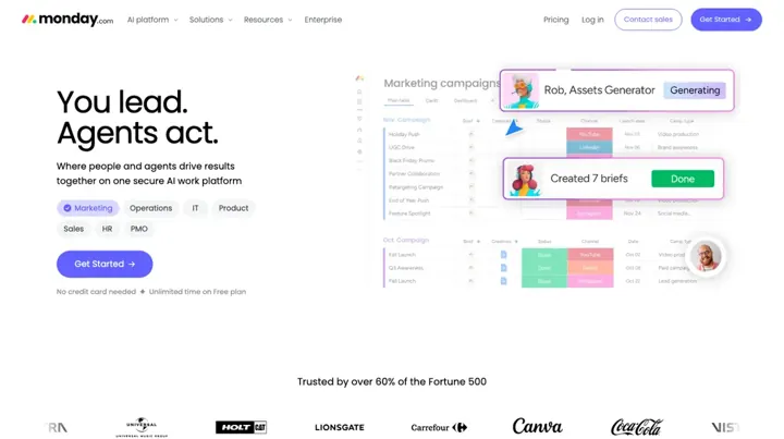 monday.com product page
