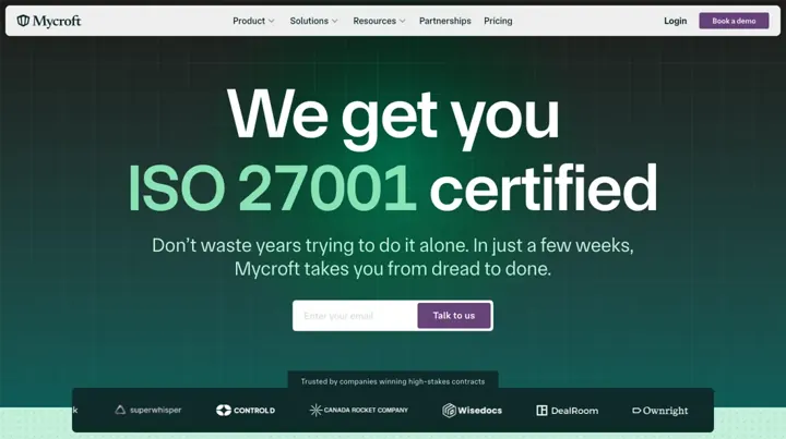 Mycroft product page