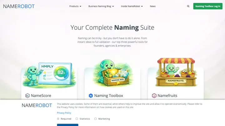 NameRobot product page