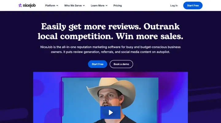 NiceJob product page