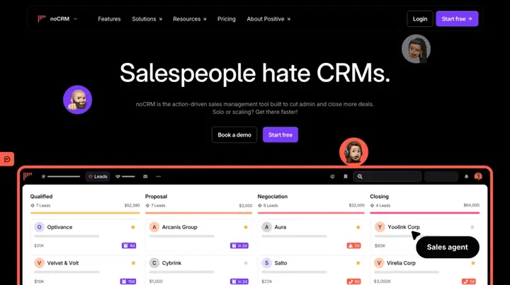 noCRM product page