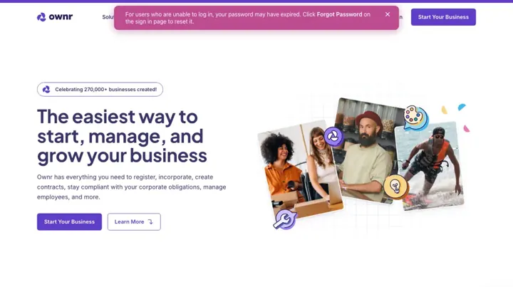 Ownr product page