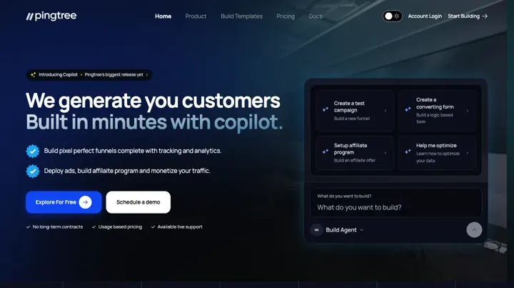 Pingtree product page