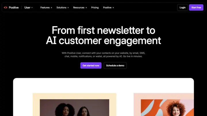 Positive User product page