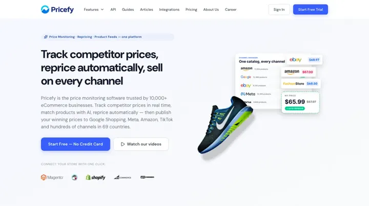 Pricefy product page