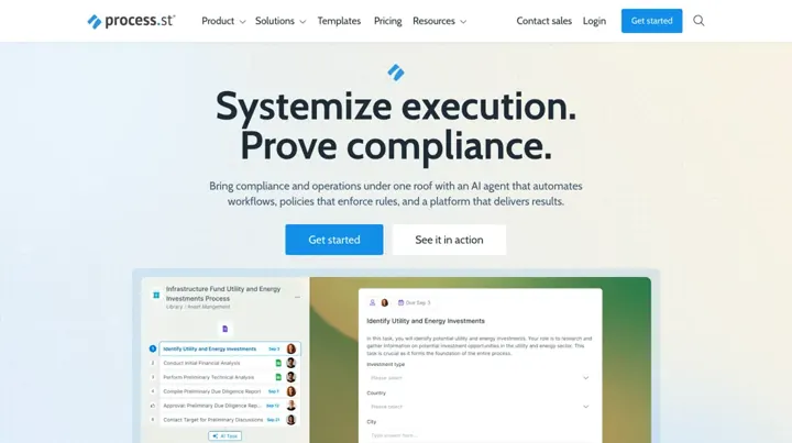 Process Street product page