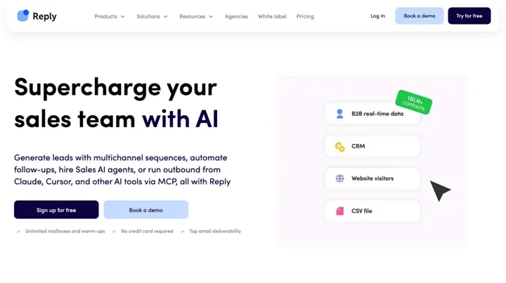 Reply.io product page