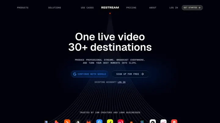 Restream product page