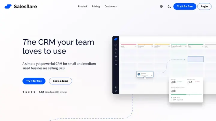 Salesflare product page