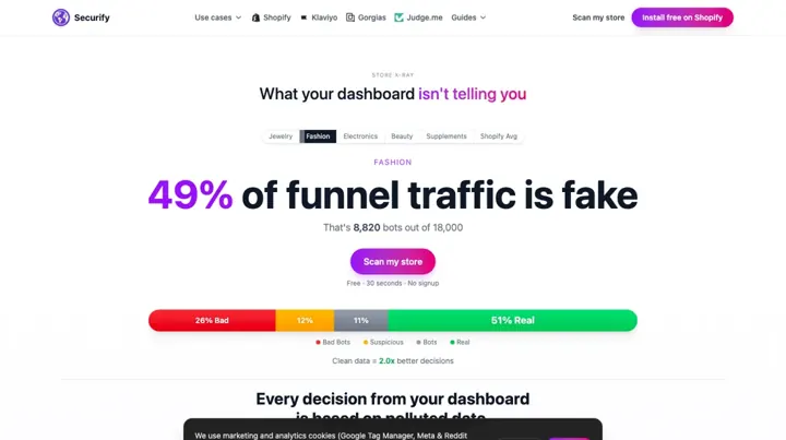 Securify product page