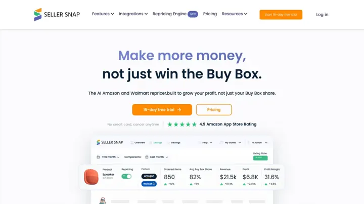 Seller Snap product page