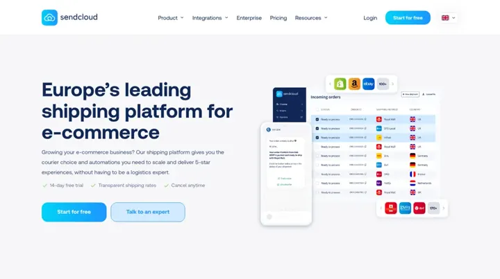 Sendcloud product page