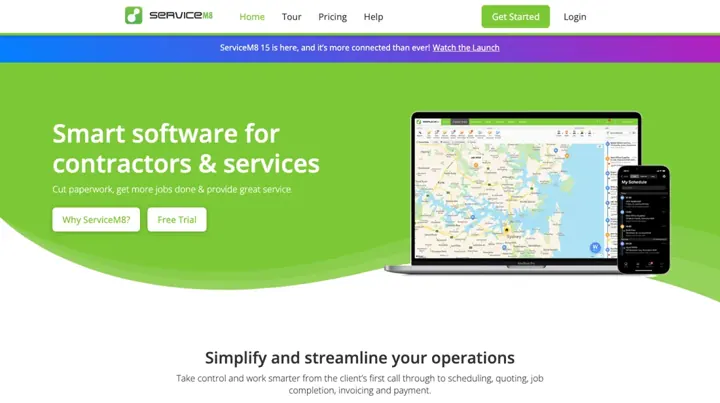 ServiceM8 product page