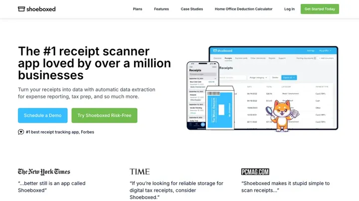 Shoeboxed product page