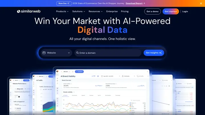 Similarweb product page