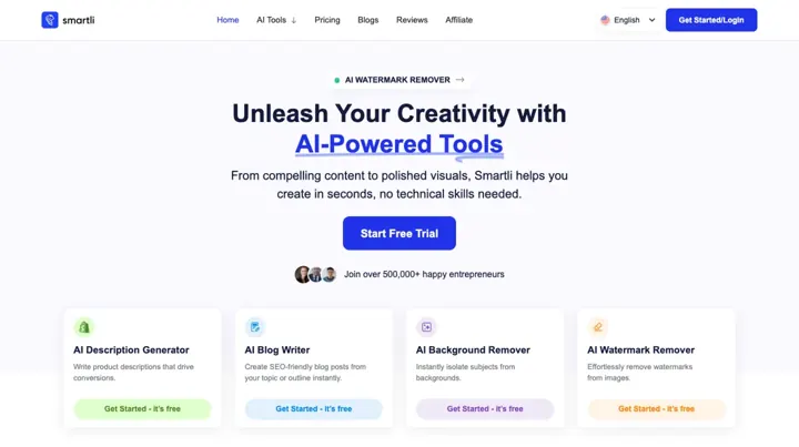 Smartli product page