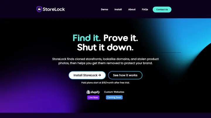 StoreLock product page