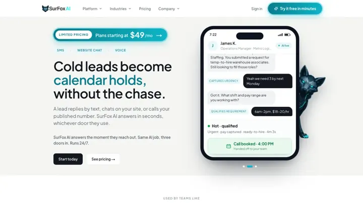 SurFox AI product page