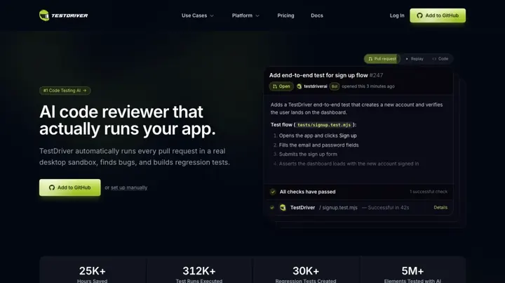 TestDriver.ai product page