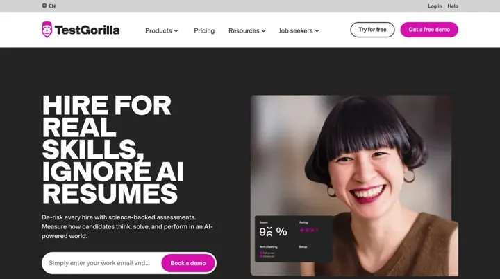 TestGorilla product page
