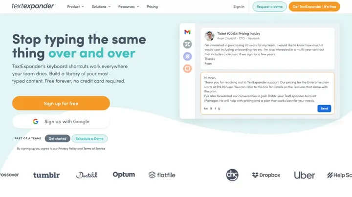 TextExpander product page