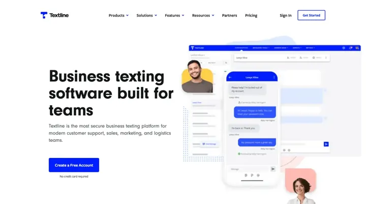Textline product page