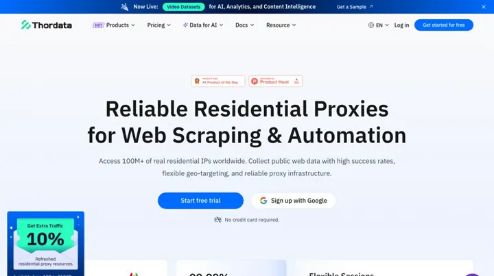 Thordata product page