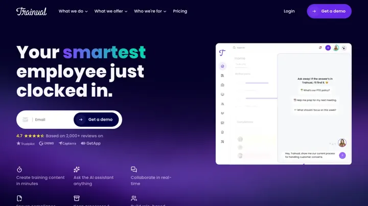 Trainual product page