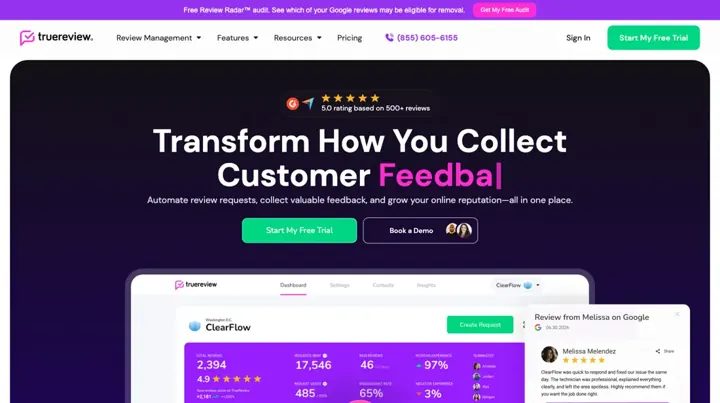 TrueReview product page