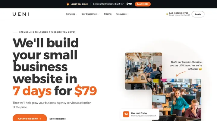 UENI product page