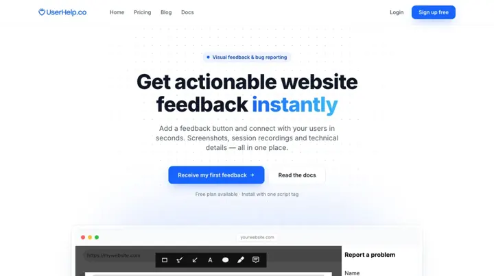 UserHelp.co product page