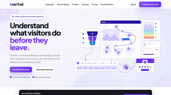UserTrail product page