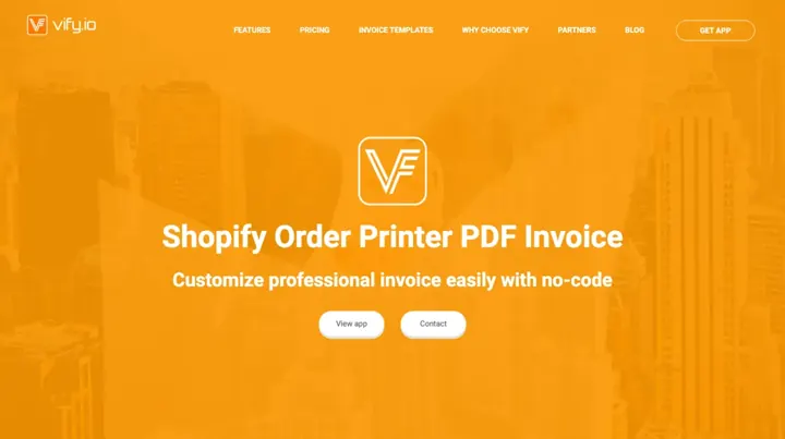 Vify Order Printer product page