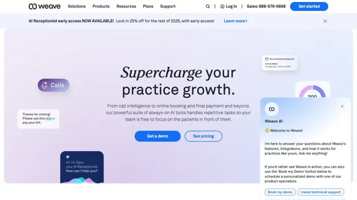 Weave product page