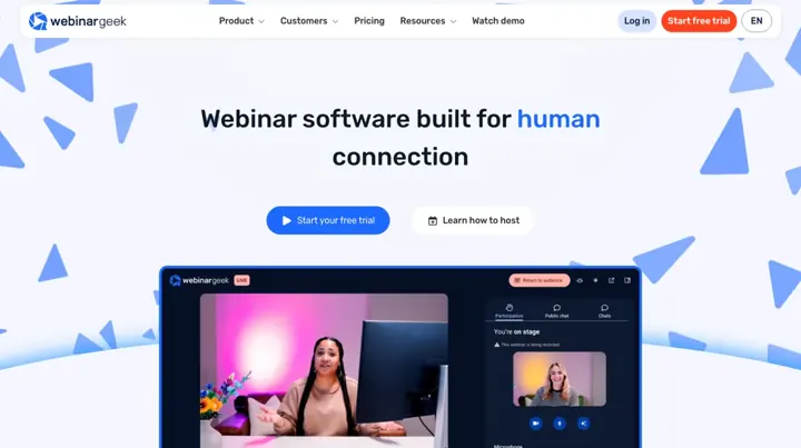 WebinarGeek product page