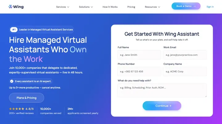 Wing Assistant product page