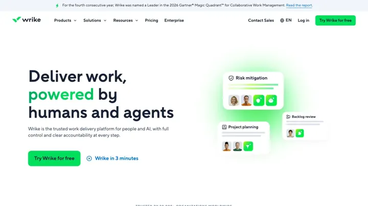 Wrike product page