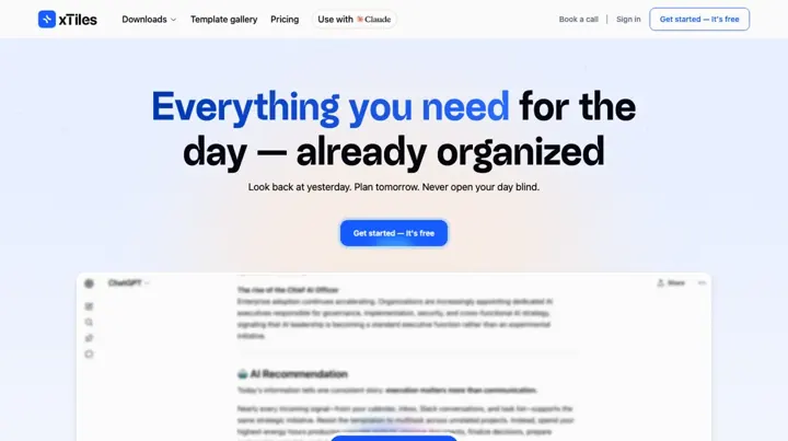 xTiles product page