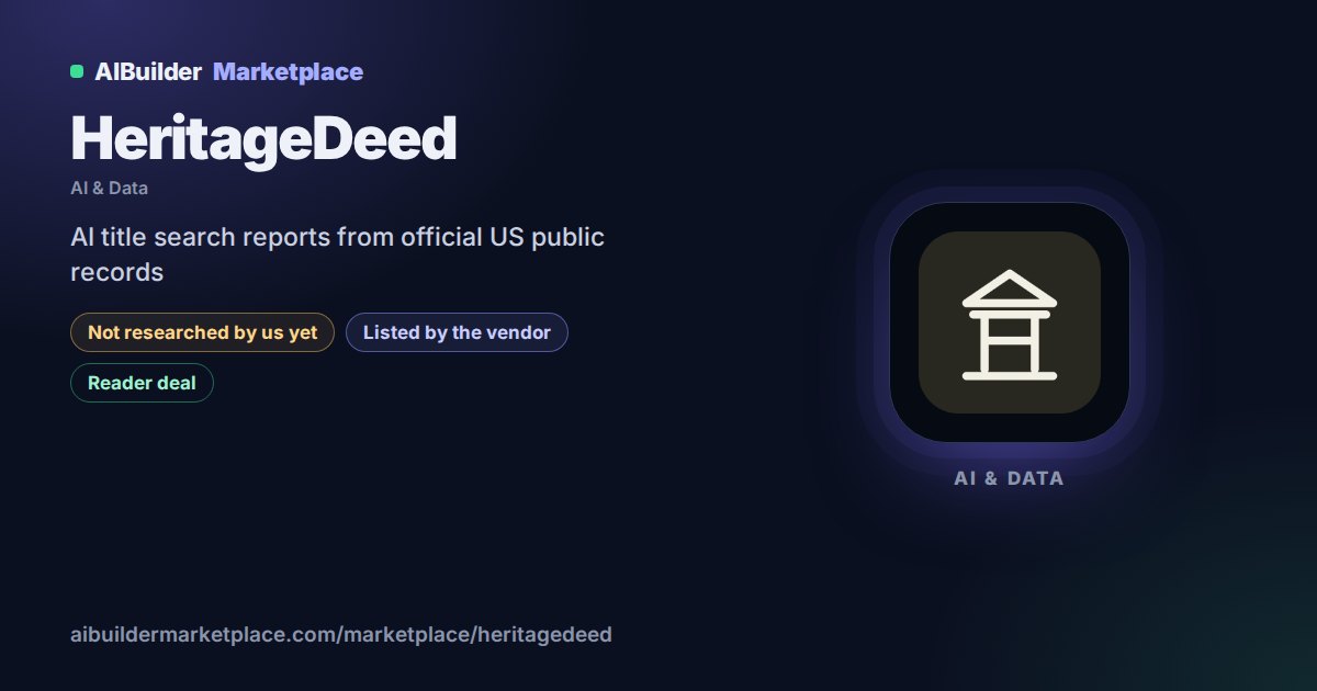 Landscape share image for HeritageDeed