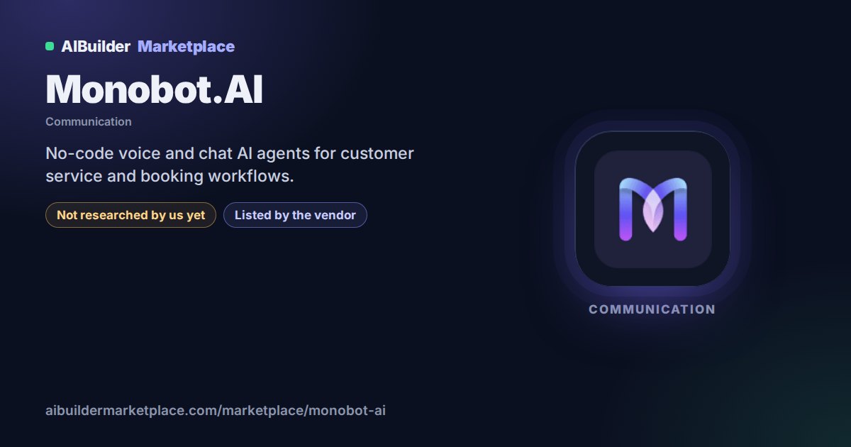 Landscape share image for Monobot.AI